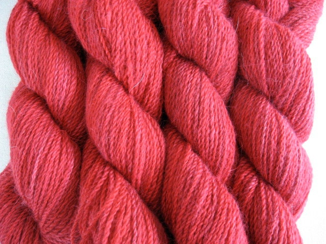 Red Angora Merino Yarn