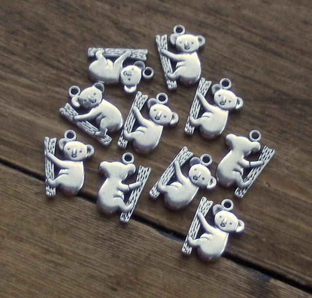 10 Koala Bear Charms