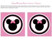 Printable Minnie Mouse Happy Birthday Banner Letters
