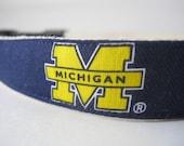 Hemp dog collar - University of Michigan Wolverines