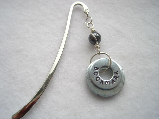 Hand Stamped Mini Shepherd Hook Bookmark