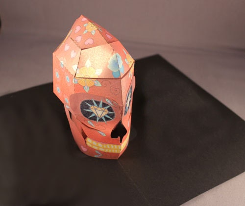 sugar skull popup  card