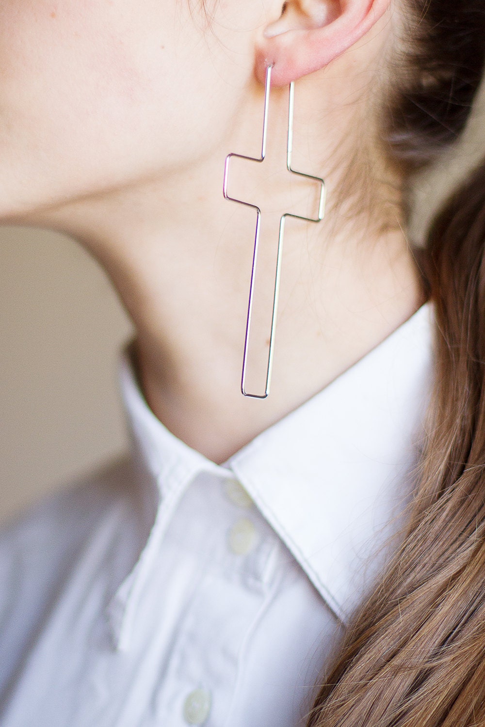 cross  earrings