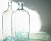 Turquoise Bottles, Vintage Medicine Bottle Collection, Lydia Pinkhams, Upcycled Vases, Shabby Chic Decor