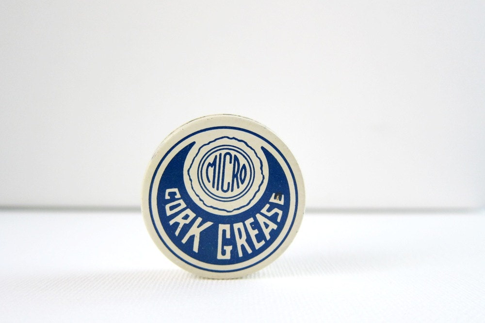 Vintage Micro Cork GreaseTin