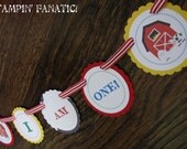 Barnyard Bash Collection: High Chair Banner. I am ONE banner. Custom High Chair Decoration. First Birthday Banner. Farm Banner. Il_170x135