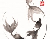 Follow the Leader - Goldfish 8x10 (Print)