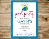 PRINTABLE - Pool Party Invitation