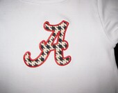 SALE - Alabama Roll Tide A line Dress with Ruffle Hem Embroidered Applique Ready to Ship