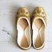 vintage handmade sparkly ballet flats - size 6
