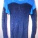 mohair sweater by camdenlock clothing punk rock black and blue hand knitting