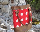Red Polka Dot Whitney Bag