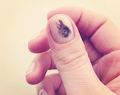 bunny nail transfers - 40 rabbit nail art stickers - bunnies - illustrations