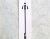 New Orleans Lamp Posts -  Letterpress Bookmark