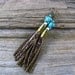 Sea Turtle Jewelry, Leather Bullet Earrings
