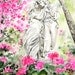 Statues in Flowers