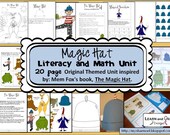 Magic Hat Literacy and Math Themed Unit with Original Illustrations