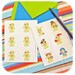 12 illustrated zombie square color stickers 2 sheets