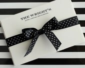 Custom Stationery - Set of 10 - Family Note Card Set -  "The (family name here)" - Size 3.25 x 5.5