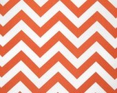 Coming Soon - Shower Curtain - Orange Chevron Shower Curtain - Orange Shower Curtain - chevron Curtain