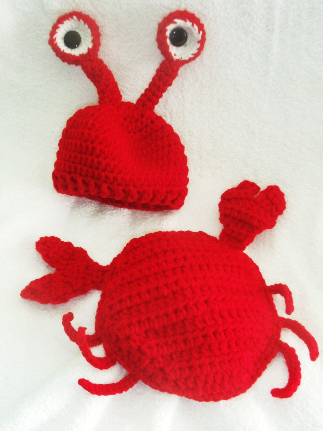 crab diaper cover set  / newborn photo prop