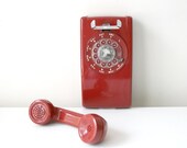 Retro Red Wall Telephone