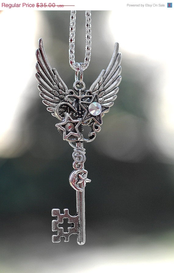 SALE - Stars To Wish Upon Key Necklace