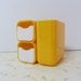 Mid Century Modern Desk Organizer Sunny Yellow Vintage Modern Desk Organizer