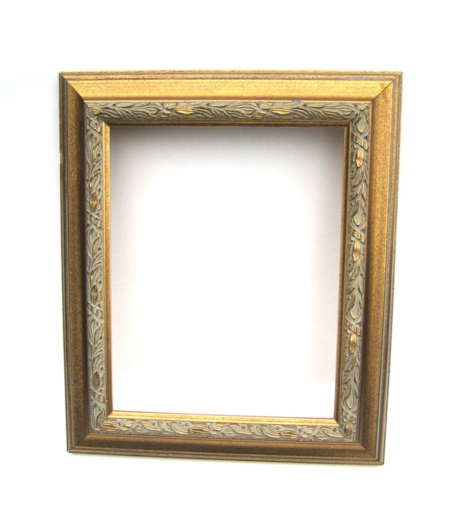 11x14 Ornate Gold Wood Frame - Mount Art Picture Frame - Traditional Home Decor