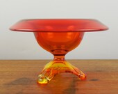 Viking Epic Art Glass Compote
