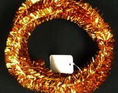 Copper Metallic Tinsel Roping, Mesh Supplies, Poly Mesh Supplies, Mesh Ribbon (25 FEET)