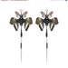 Spring Sale - 10 % OFF - Black Porcupine Quills with Oriental Moth and Butterfly Wings - KANZASHl Long Dangle Earrings - One of a kind - Fr