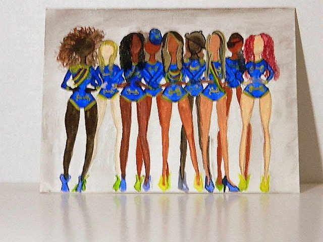 Fashion Art Illustration, Original Watercolor Artwork- The Dancers
