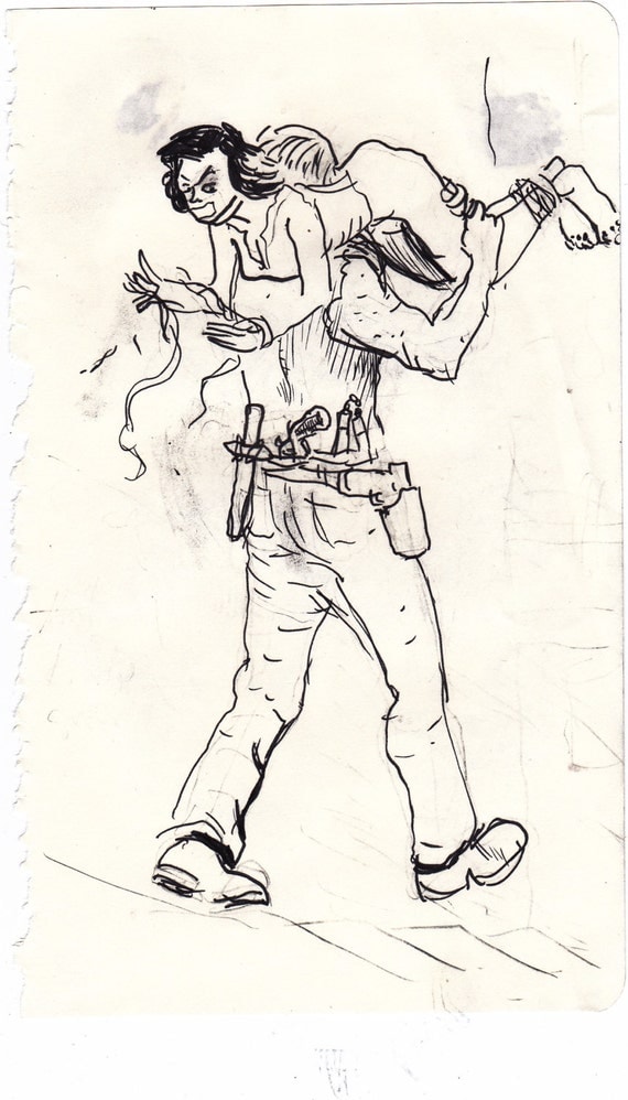Original  "do it yourself DOODLER" sketches/preliminary artwork