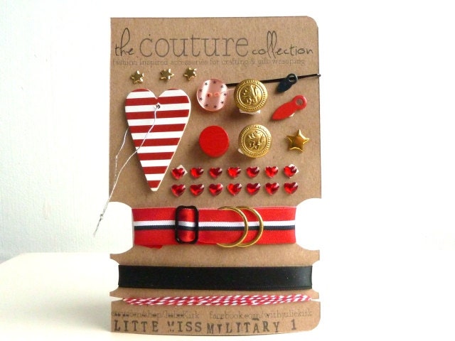 Little Miss Military - The Couture Collection - EMBELLISHMENT KIT