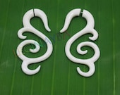 tribal bone fake gauges