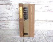 Brown Instant Library Book Collection By Color Vintage Decorative Books Photography Props