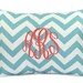 MEMORIAL DAY SALE Monogrammed Pillow Decorative Throw Pillow Cover Chevron Personalized Home Decor 12 x 16 Baby Gift Dorm Decor
