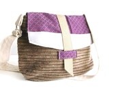 ON SALE / messenger / crossbody bag / organic cotton / satchel / vegan leather