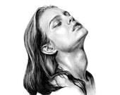 Original Pencil Drawing "Natalia" 19x20cm