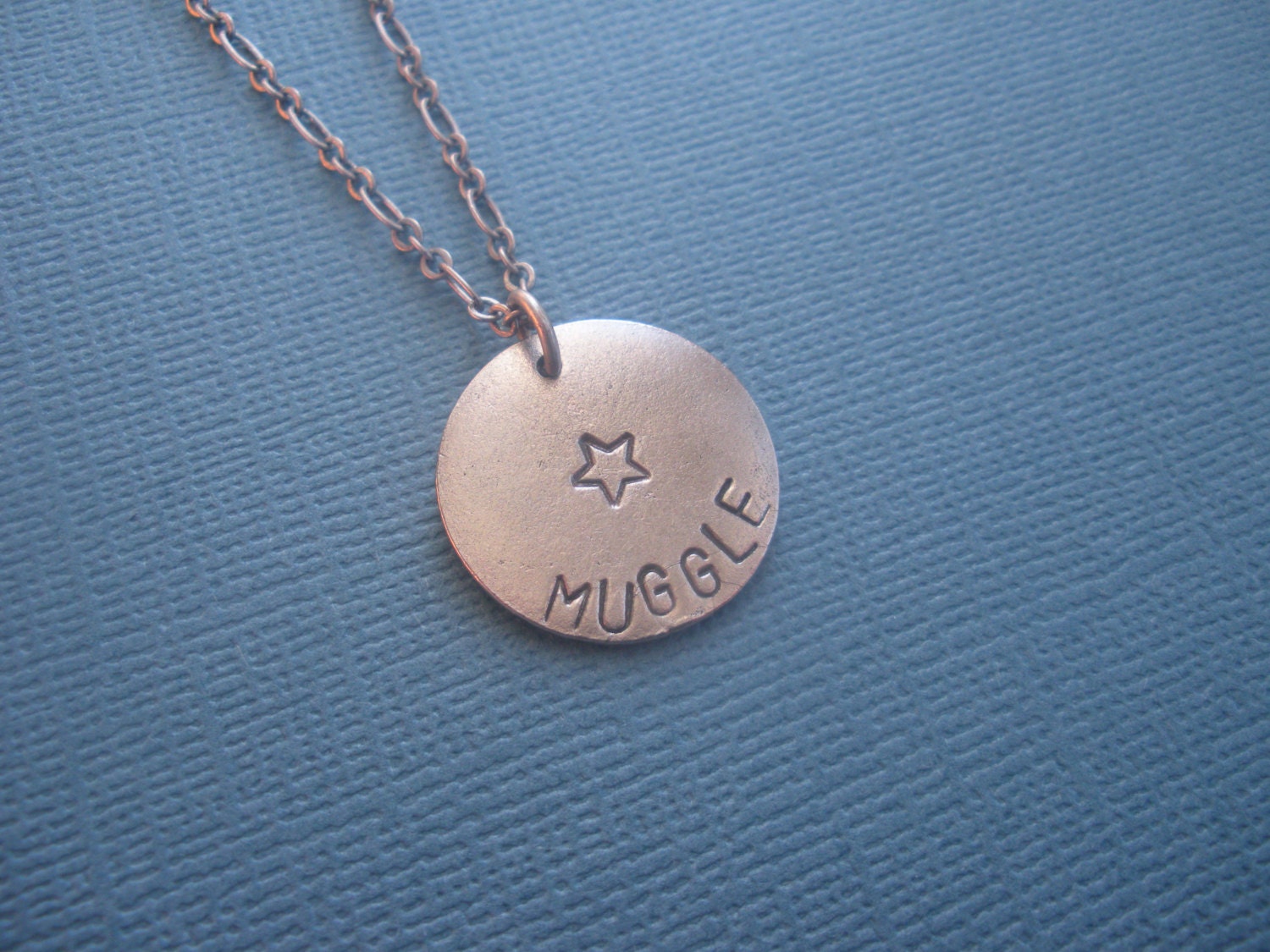 Harry Potter jewelry, hand stamped metal Muggle, sale, necklace,wonderkath, teens, wizard, magic