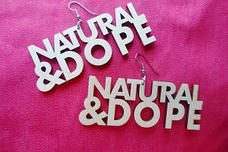 Natural and Dope Wood Earrings