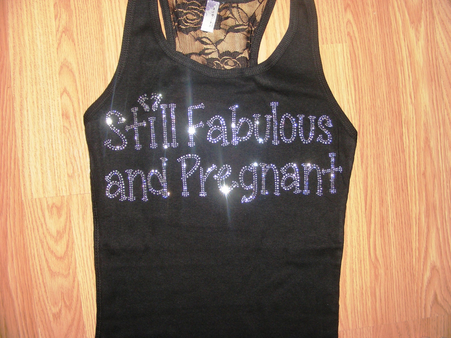 Fabulous and Pregnant Mommy To Be Maternity Tank Top Shirt: Rhinestone funny Bling Tee T-Shirt, Boy ,Girl,  Small, medium, large, 1x, 2x, 3x
