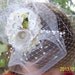 Origami Short Birdcage Veil Fascinator