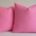 Sukan / 1 Canvas Pillow Cover Pink - large pillow - throw pillows - custom pillows - euro pillow covers - european pillows - 20x20 pillows