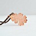 Real oak leaf necklace metal plated