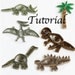 Tutorial for Paper Quilled Dinosaurs PDF for Decorative Pieces and Scrapbook Embellishments