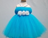 Tutu Dress, Baby Tutu- Turquoise Tutu- Newborn Tutu- Photo Prop- Tutu- Available In Size 0-24 Months