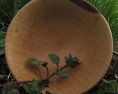 Tiny maple pedestal bowl