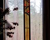 STAINED GLASS Panel suncatcher window treatment